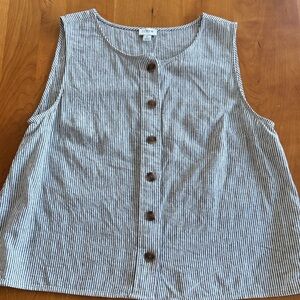 JCrew Factory Linen Shell